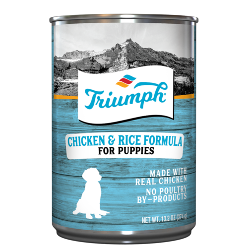 TRIUMPH DOG WILD SPIRIT LATA CACHORROS- POLLO Y ARROZ 13.2 OZ - 374 GR