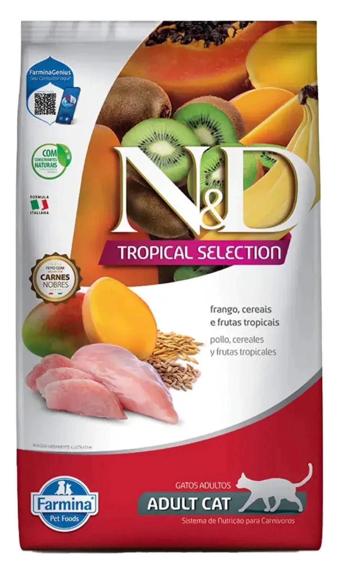 Vet Life N&D Cat Tropical Frango Adulto x 7 kg