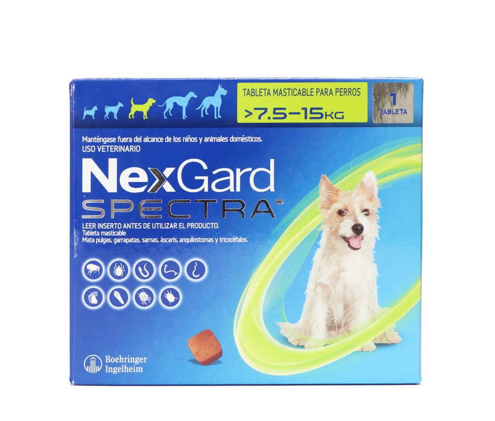 NEXGARD SPECTRA M 7.5 - 15 KG X 1 TA