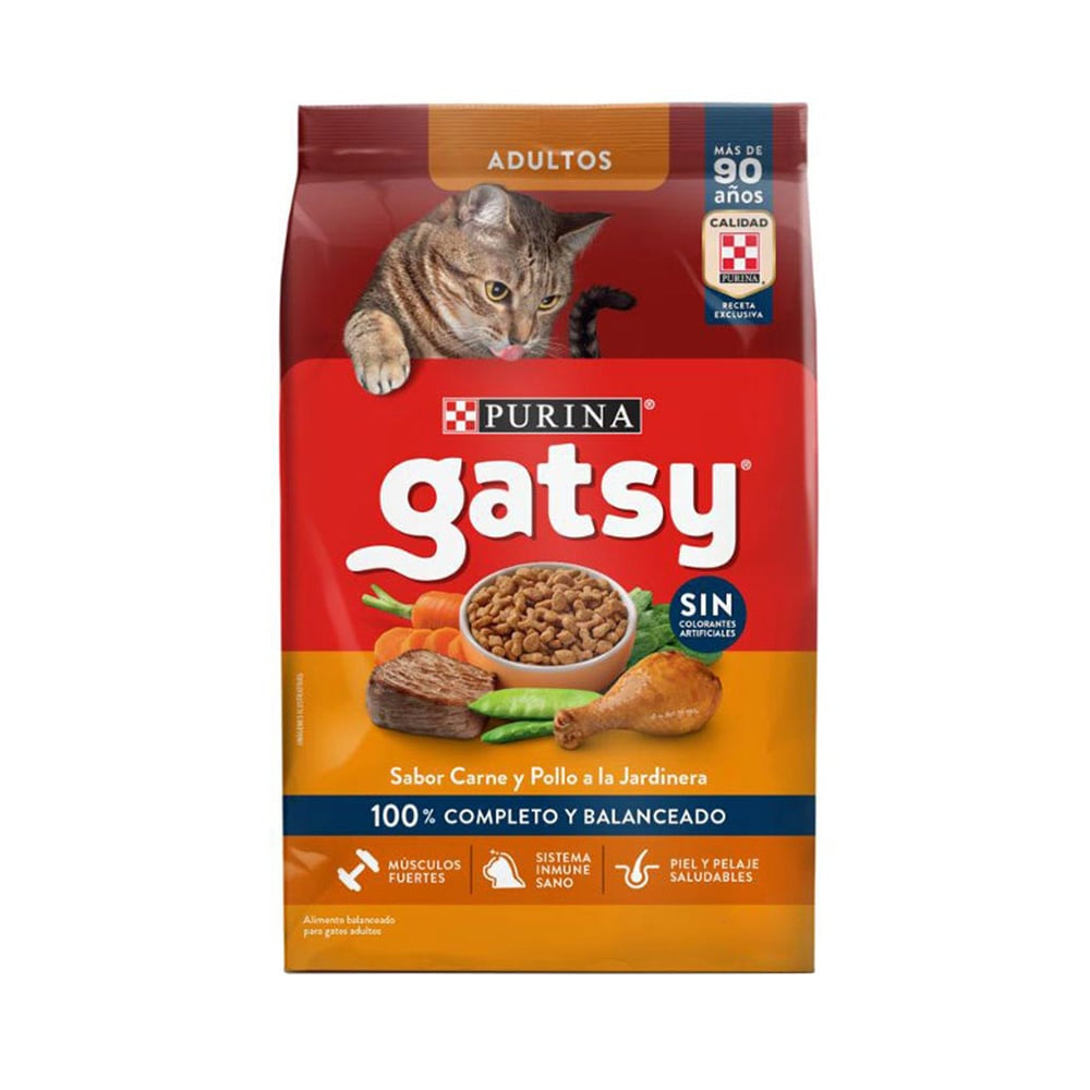 GATSY ADULTO CARNE Y POLLO A LA JARDINERA 500 GR