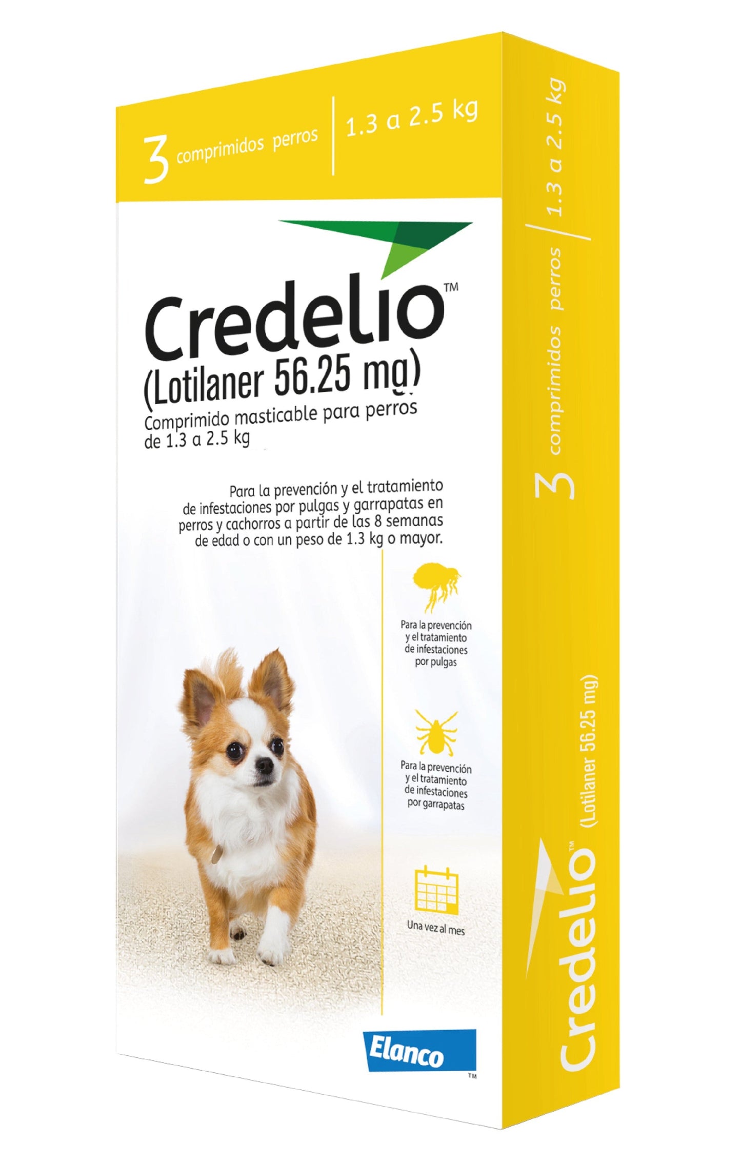 CREDELIO 56 MG X 3 TAB (1.3 - 2.5 KG)