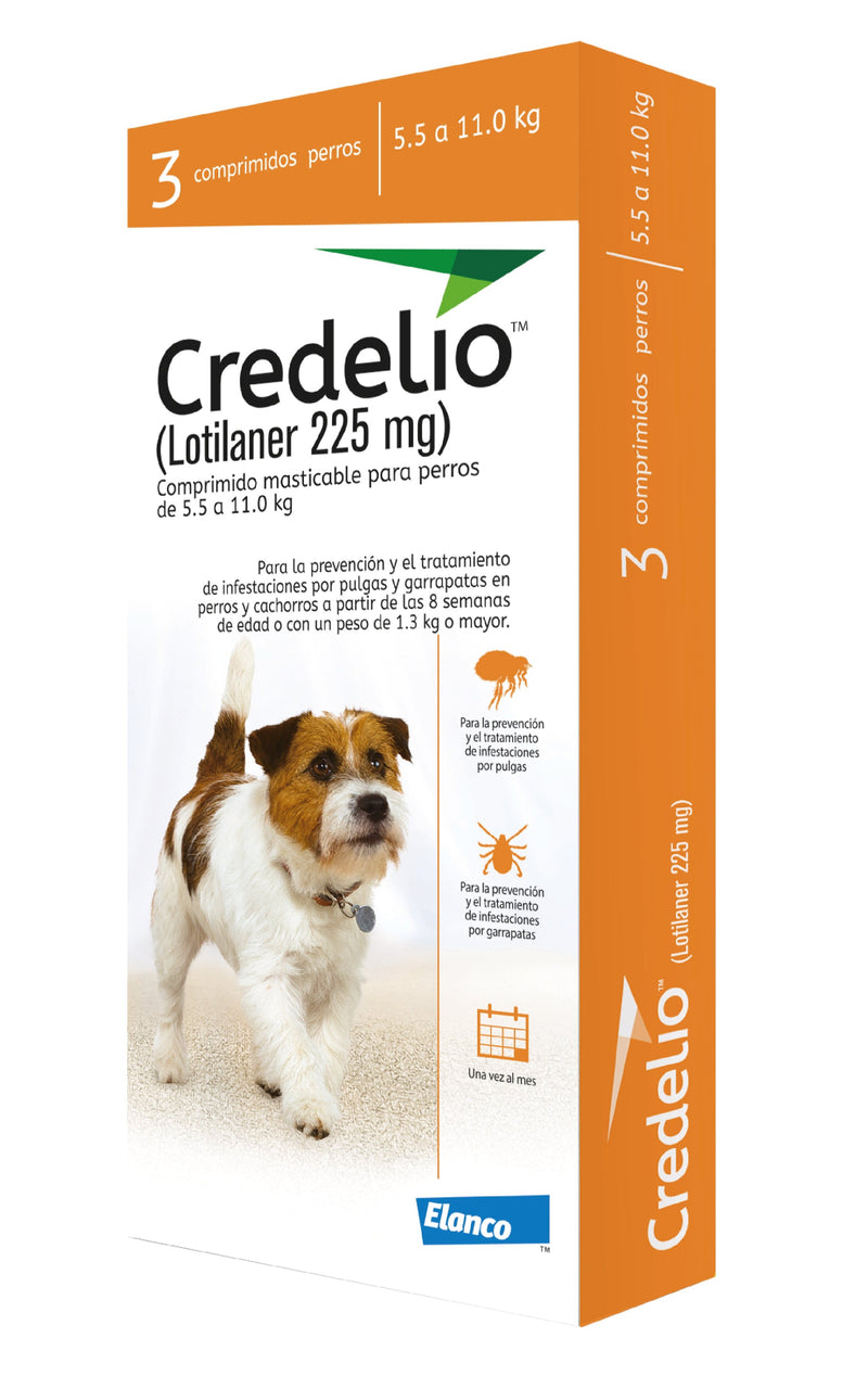 CREDELIO 225 MG X 3 TAB (5.5 - 11 KG)