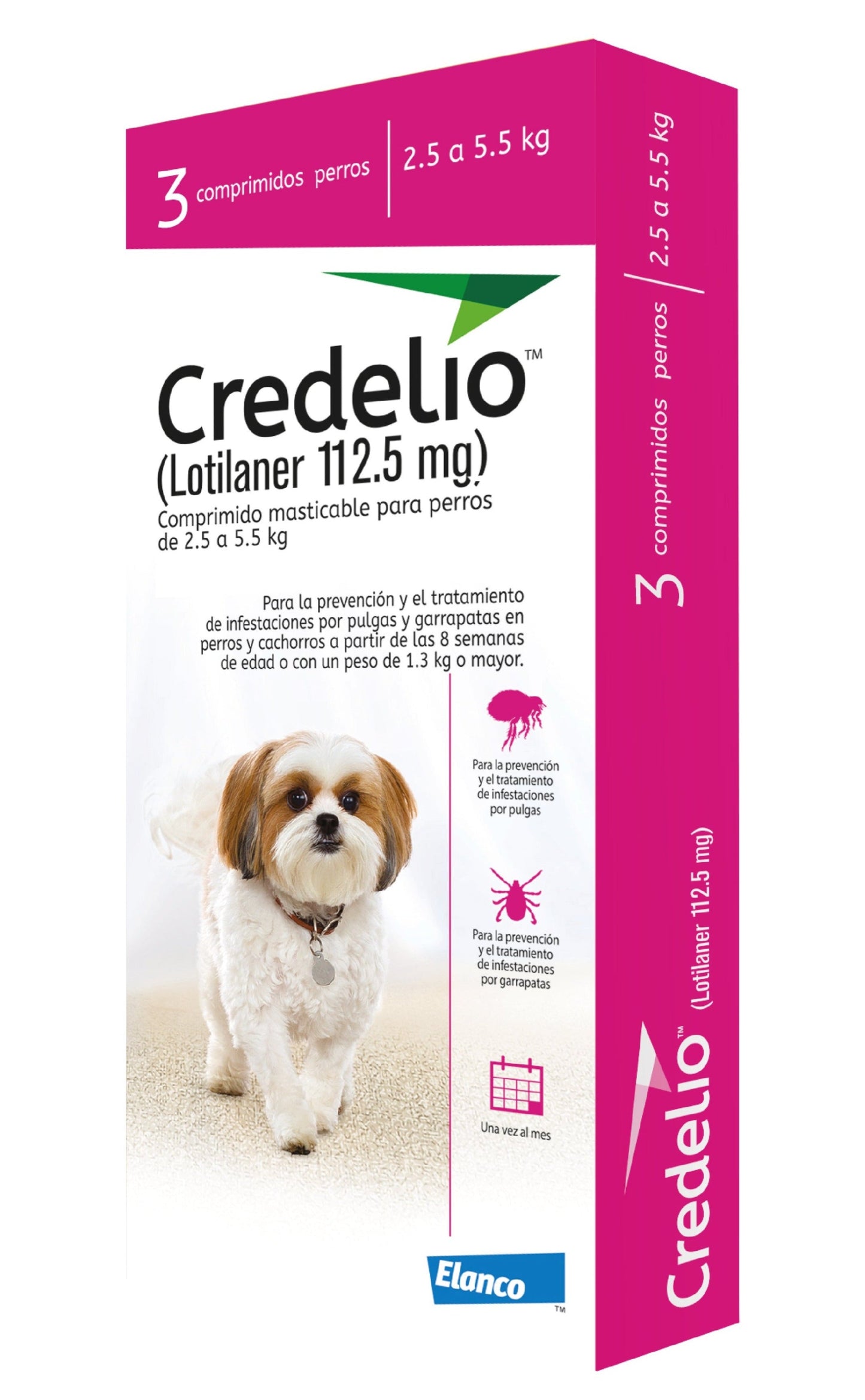 CREDELIO 112 MG X 3 TAB (2.5 - 5.5 KG)