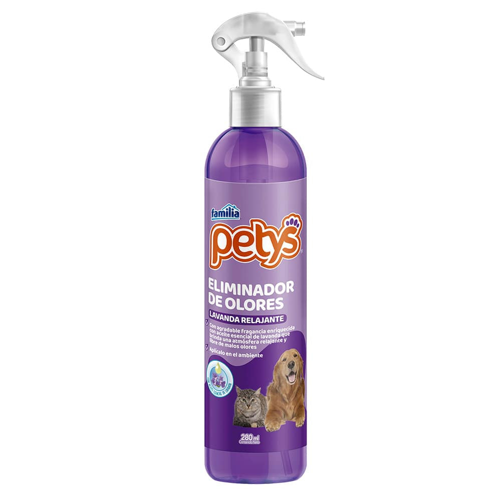 PETYS ELIMINADOR OLORES LAVANDA PETYS * 280 ML.