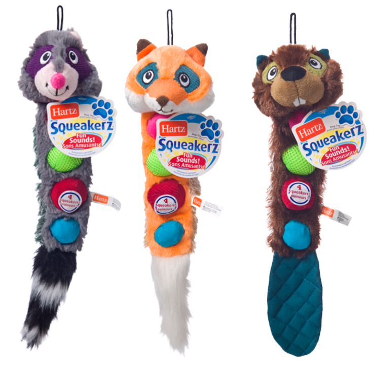 HARTZ PERRO PELUCHE SQUEAKERZ SURTIDO