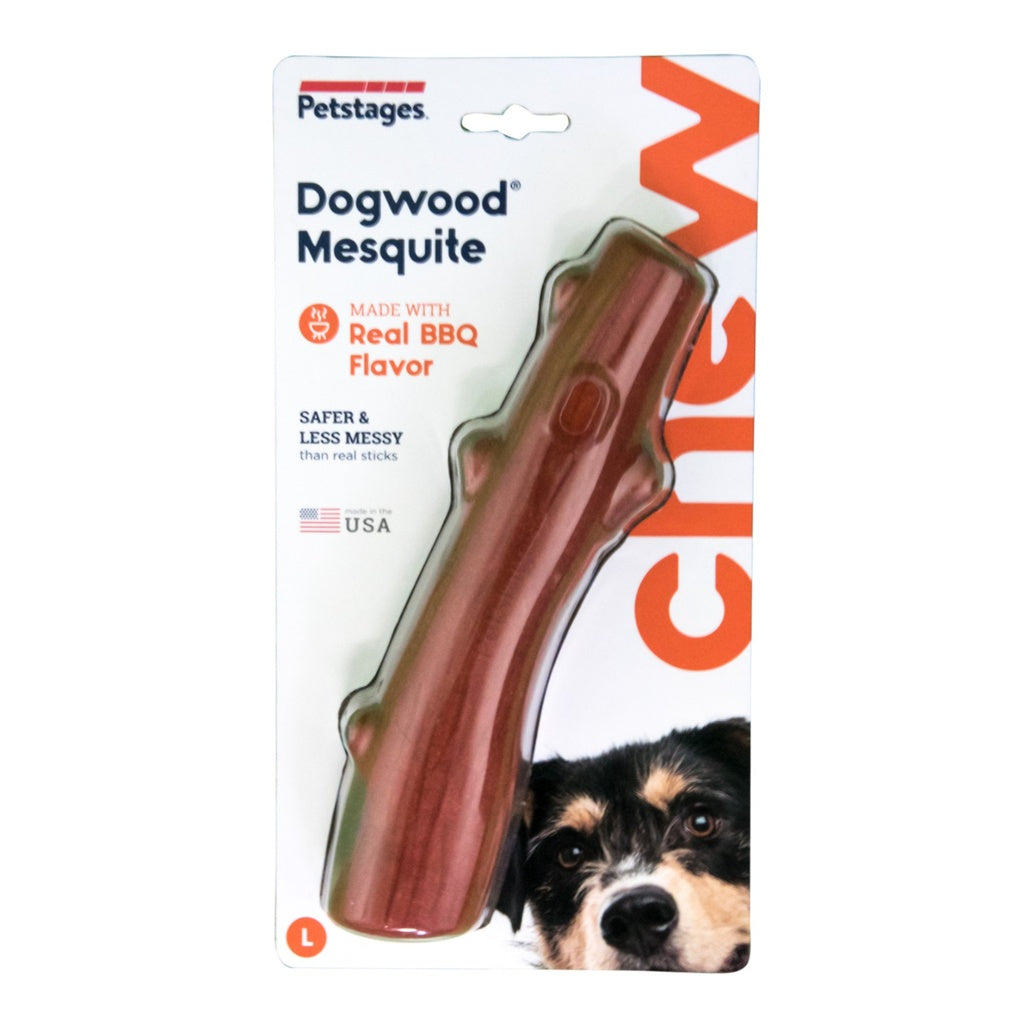 PETSTAGES PERRO DOOGWOOD MESQUITE BBQ PALO MADERA LARGE