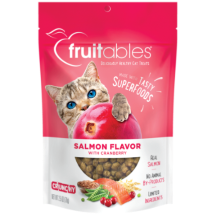 FRUITABLES CAT SNACK SALMON Y ARANDANOS 70GR