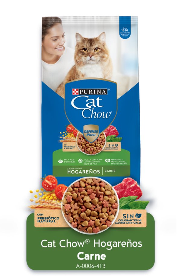 CAT CHOW HOGAREÑO PREBIOTICOS 8 KG