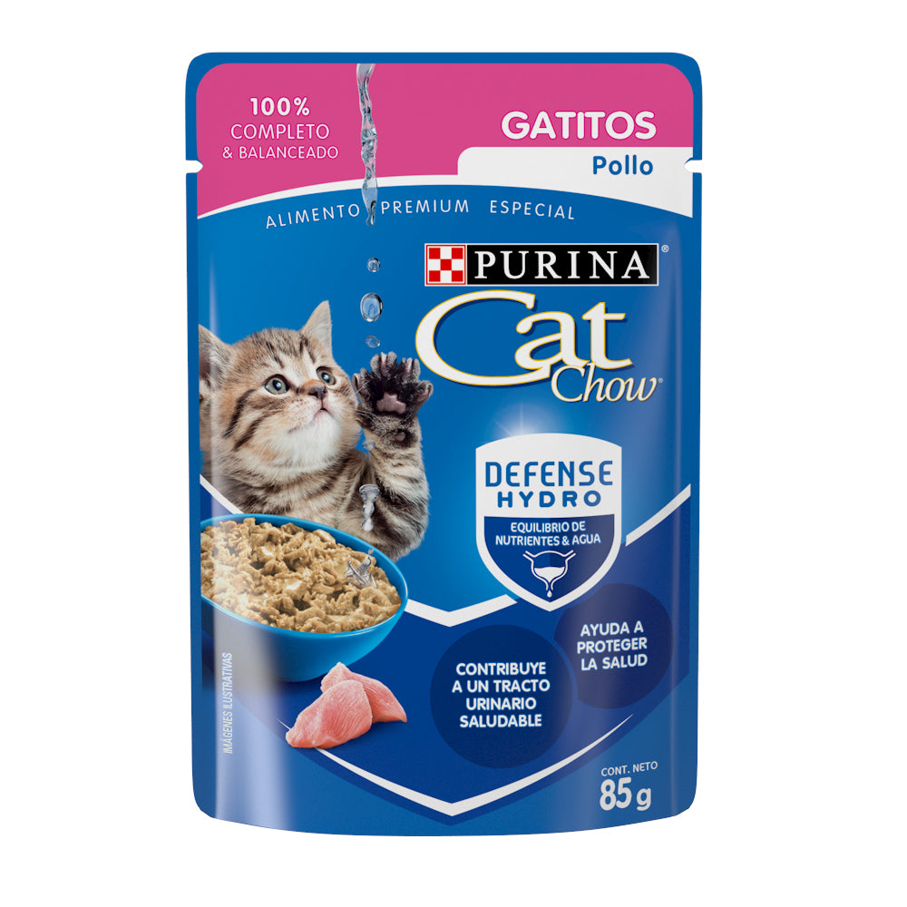 CAT CHOW GATITOS POLLO 85 GR