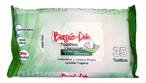 BASIC DIN TOALLITAS HUMEDA X 35 T
