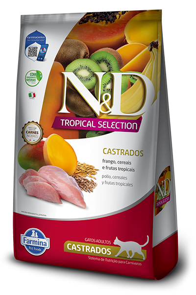 VET LIFE N&D CAT TROPICAL FRANGO ADUL. CASTRADO X 1.5 KG