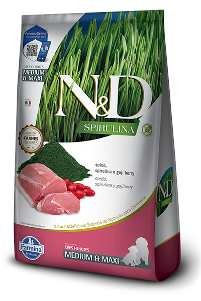 VET LIFE N&D DOG SPIRULINA PUPPY MD/MX SUINO X 10.1 KG