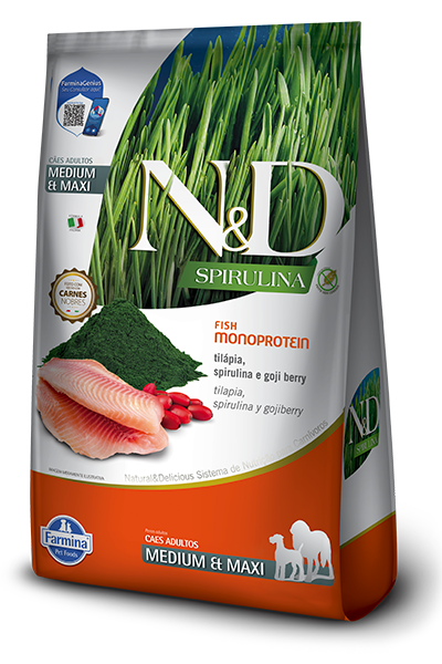 VET LIFE N&D DOG SPIRULINA TILAPIA ADT MD/MX X 10.1 KG