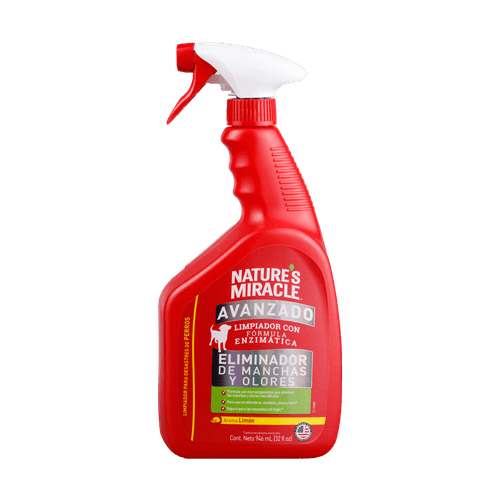 NATURE MIRACLE ELIMINADOR MANCHAS Y OLORES LEMON 32 OZ