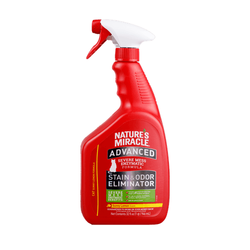 NATURE MIRACLE GATO ELIMINADOR DE MANCHAS Y OLORES ADVANCED 32 Oz