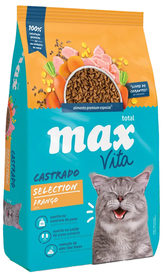 F MAX VITA GATO CASTRADO SELECTION FRANGO 20 KG