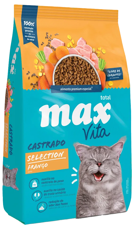 F MAX VITA GATO CASTRADO SELECTION FRANGO 1 KG