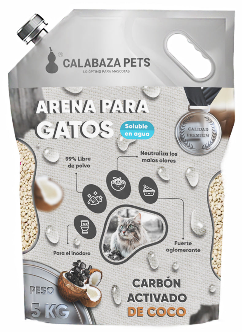 Arena Calabaza SOLUBLE coco carbón