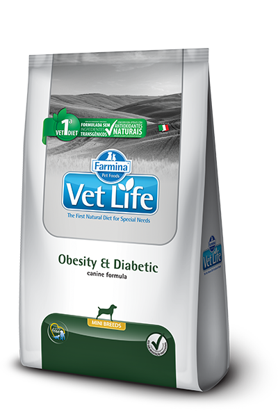 VET LIFE NATURAL DIET CANINO OBESITY DIABETIC MINI X 2 KG