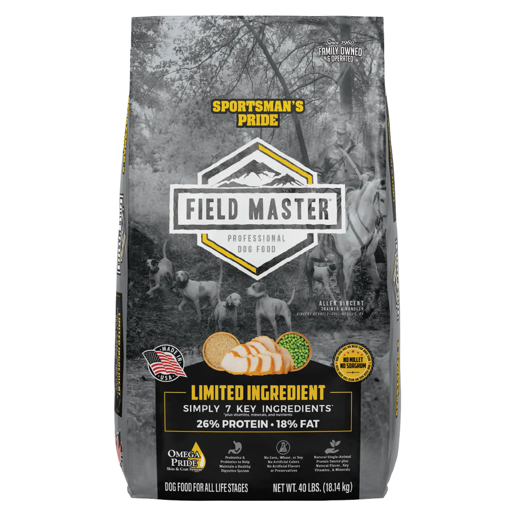 SPORTSMANS PRIDE LIMITED INGREDIENT  FORMULA 26-18 - 18.14 KG