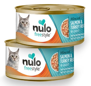 NULO CAT FS GRAIN FREE MINCED-PICADO SALMON & TURKEY LATA 3 OZ - 85 GR