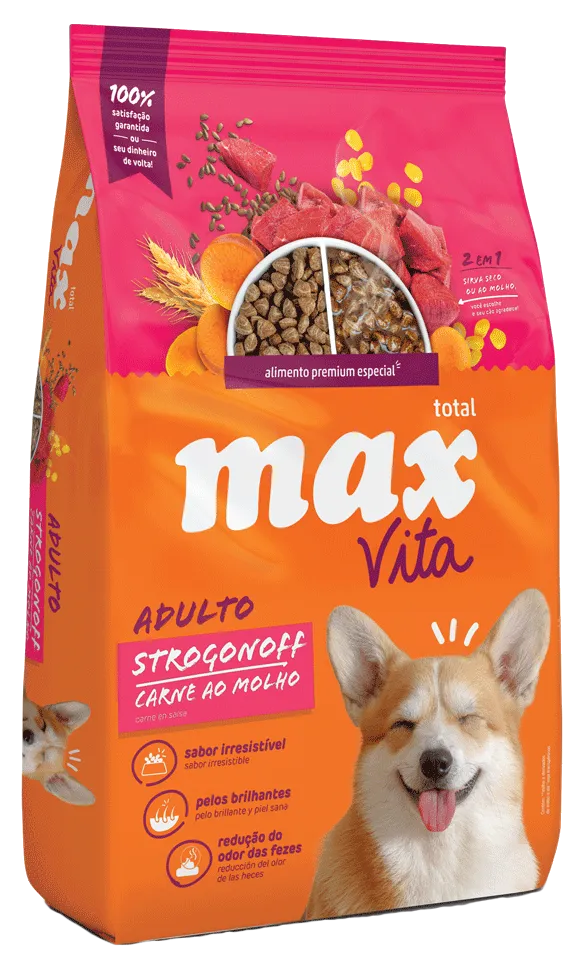 C MAX VITA ADULTO STROGONOFF CARNE AO MOLHO 3 KG