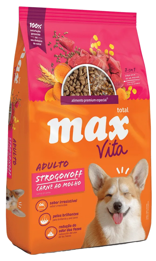 C MAX VITA ADULTO STROGONOFF CARNE AO MOLHO 3 KG