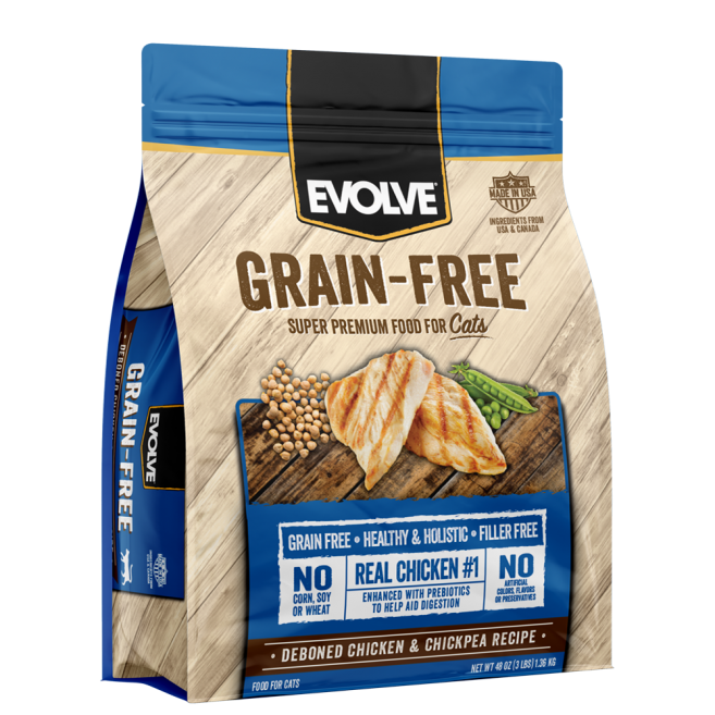 EVOLVE CAT GRAIN FREE  CHICKEN - POLLO - 1.36 kg