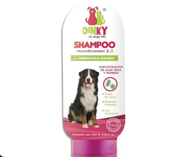 SHAMPOO DINKY PERROS PELO OSCURO X 250 ML