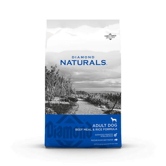 DIAMOND NATURALS ADULT DOG BEEF AND RICE   40 LBS