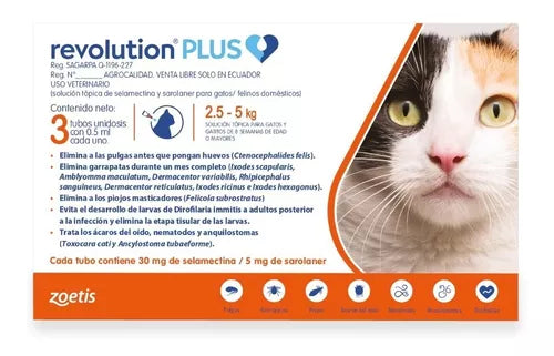 REVOLUTION PLUS 0,5 ml TBX3 (2.5 A 5 KG)