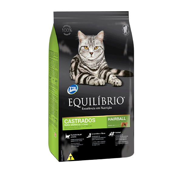 F EQUILIBRIO GATO ADULTO CASTRADO 1,5 KG