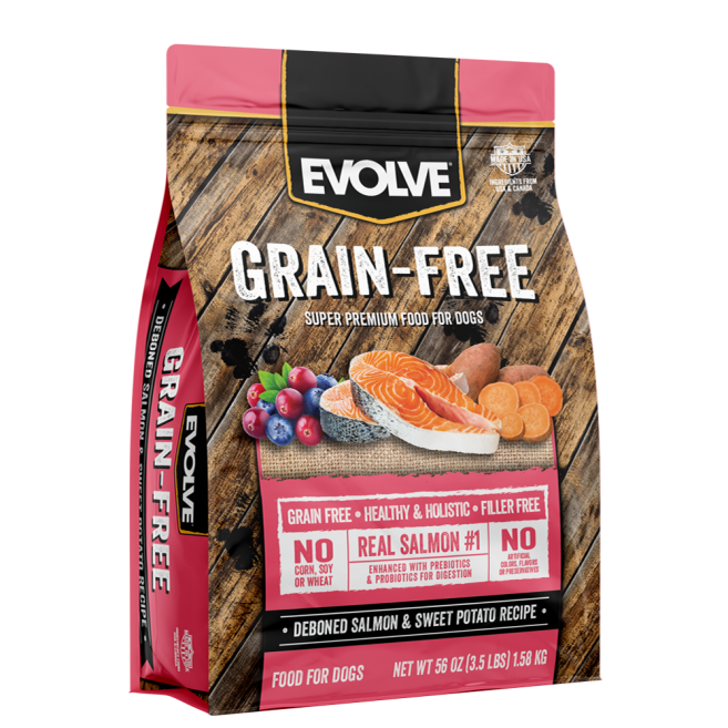 EVOLVE DOG GRAIN FREE SALMON - 1.58 kg