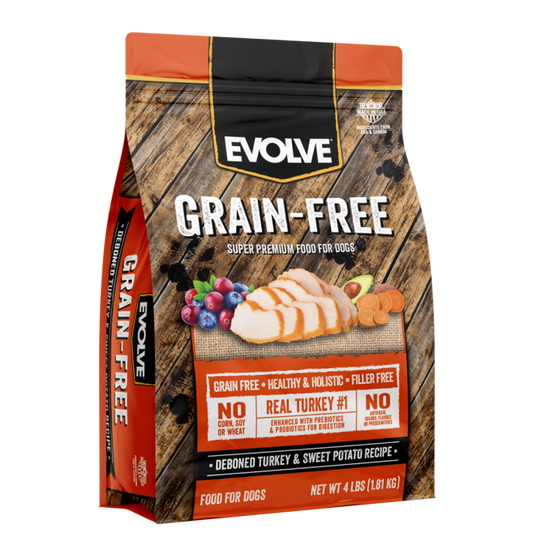 EVOLVE DOG GRAIN FREE TURKEY - PAVO - 1.81 kg