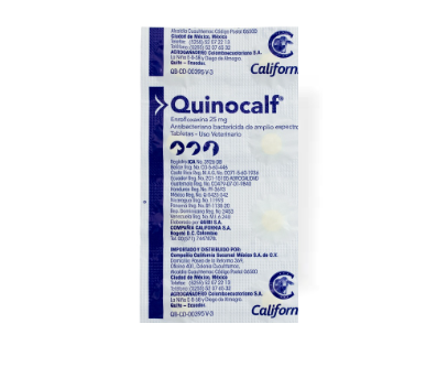 QUINOCALF 50 MG X 10 TABLETAS