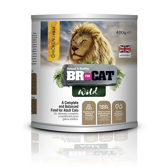 BR FOR CAT WILD (LATA) POLLO 400 GR