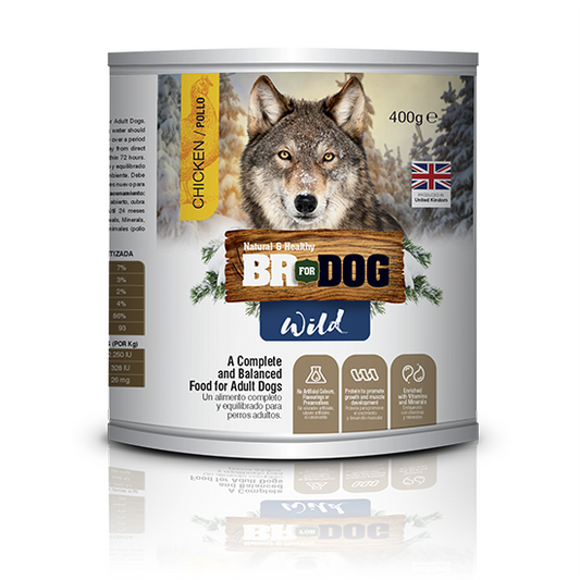 BR FOR DOG WILD (LATA) POLLO 400GR