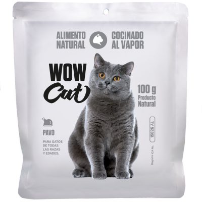 WOW CAT GATO - PAVO 100 GR