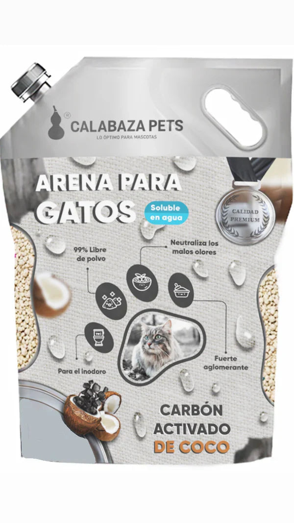 Arena Calabaza SOLUBLE coco carbón