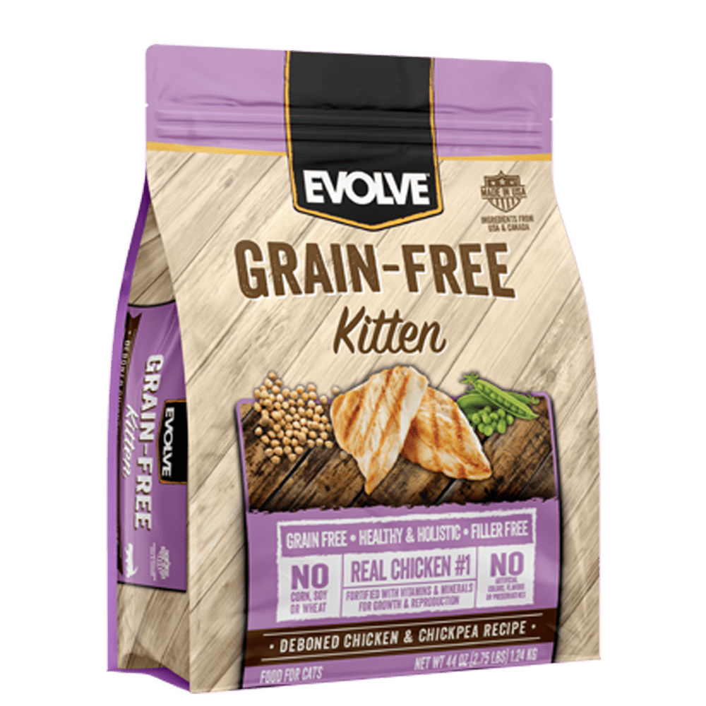 EVOLVE CAT GRAIN FREE KITTEN CHICKEN - POLLO - 1.24 kg