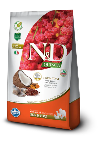 VET LIFE N&D DOG QUINOA PERRO ADULTO SKIN COAT PESCADO X 10.1 kg
