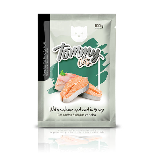 TOMMY FOR CATS POUCH SALMON 100 GR