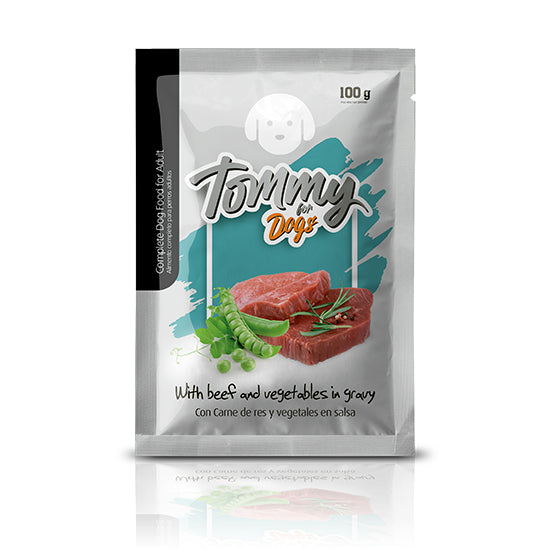 TOMMY FOR DOGS POUCH CARNE - VEGETALES 100 GR