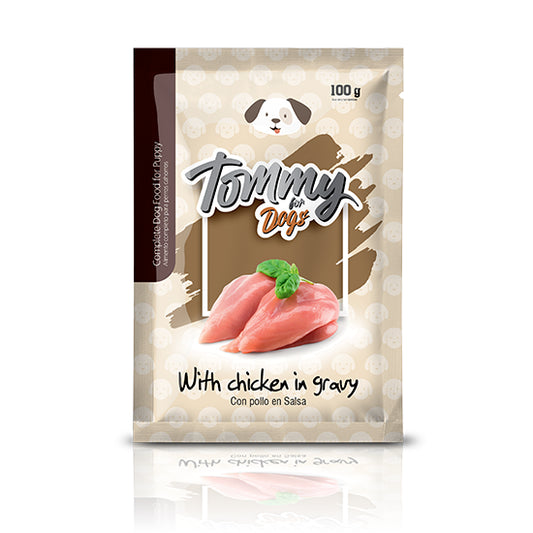 TOMMY FOR DOGS POUCH POLLO - SALSA 100 GR