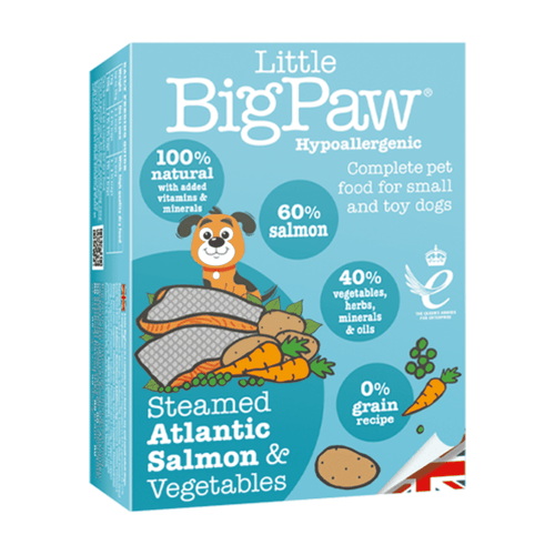 LITTLE BIG PAW C LBP STEAMED ATLANTIC SALMON & VEG 150 GR CAJA X 7 UNDS