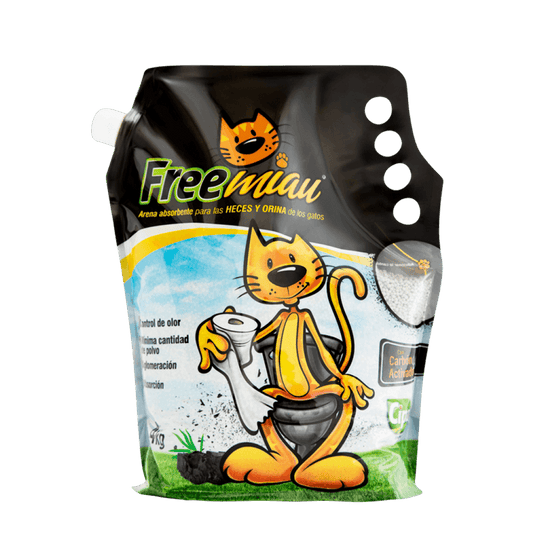 FREEMIAU CARBÓN ACTIVADO X 4 KG