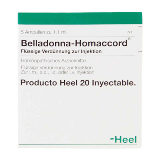 BELLADONA HOMACCORD X 5 AMPOLLAS