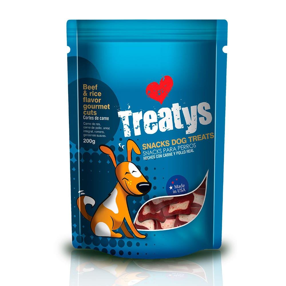 TREATYS BEEF AND RICE ( CORTES DE CARNE) X 200 GR