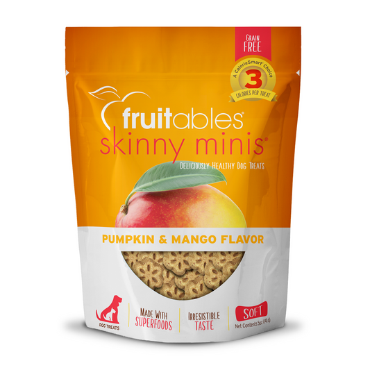 FRUITABLES DOG SNACK SKINNI MINIS CALABAZA Y MANGO 141 GR