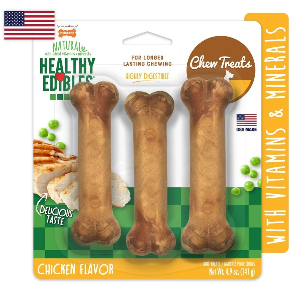 NYLABONE HE DOG SNACK LONGER LASTING CHICKEN 3 UNDS REGULAR 141 GR